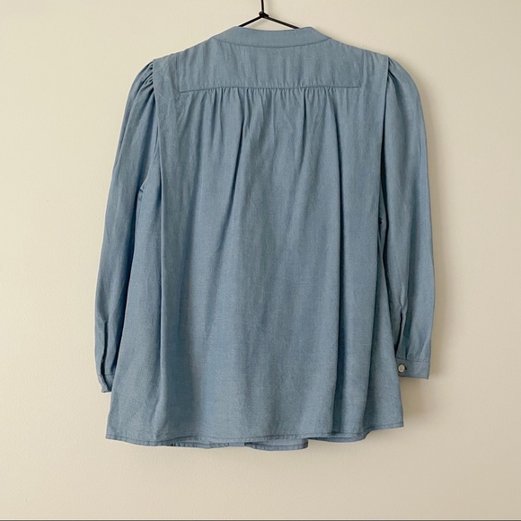 Marc Jacobs Ruffle Chambray Blouse - Picture 5 of 8